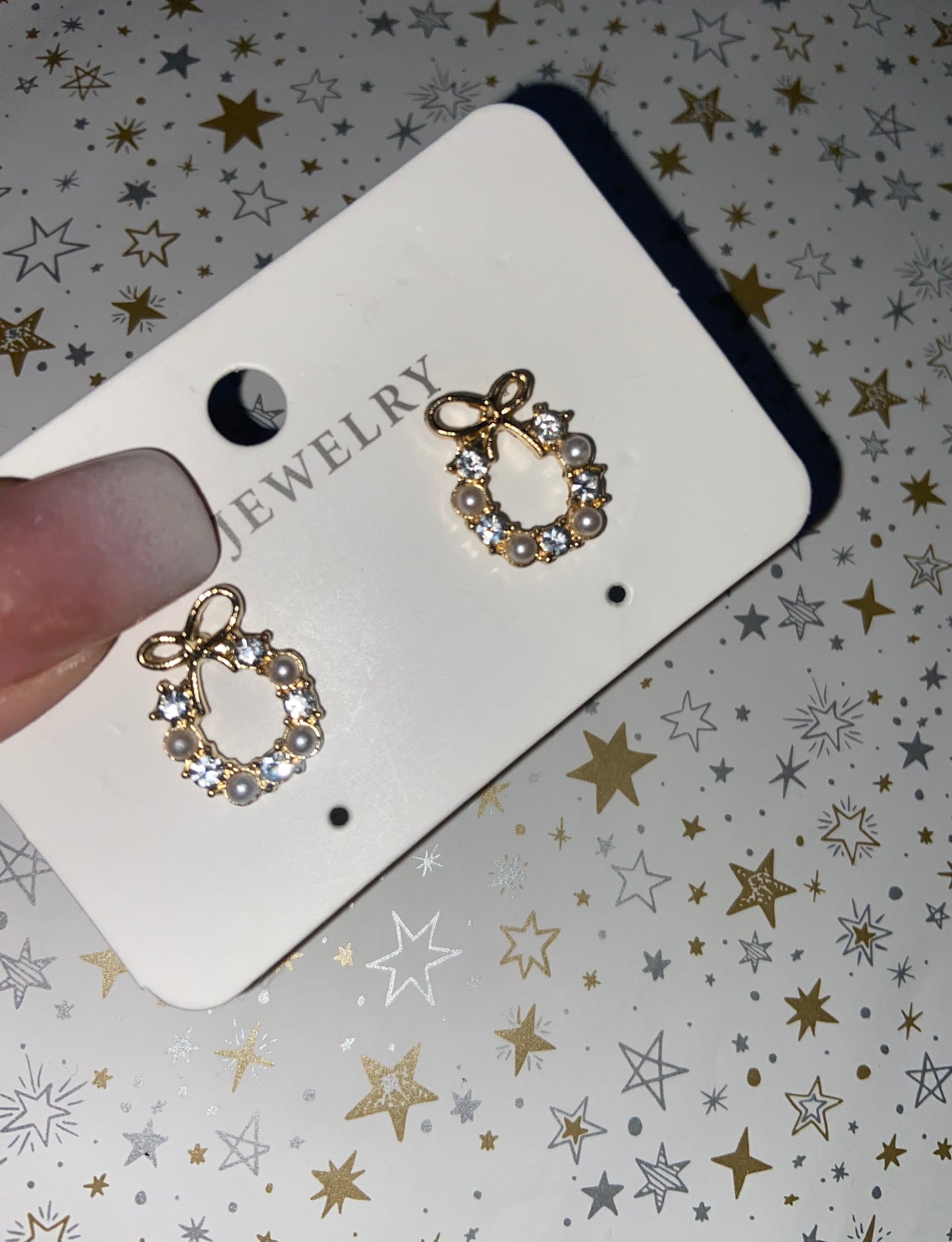 Minimalistic Korean Earrings Studded with Pearls (Under ₹99 Deal)
