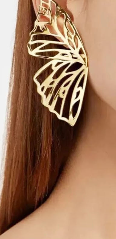 Golden Butterfly Earrings