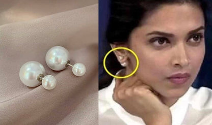 Celebrity Style Reversible Pearl Earrings