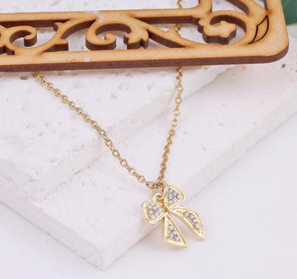 Golden Bow Pendant