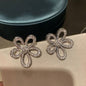 Shimmery Flower Studs