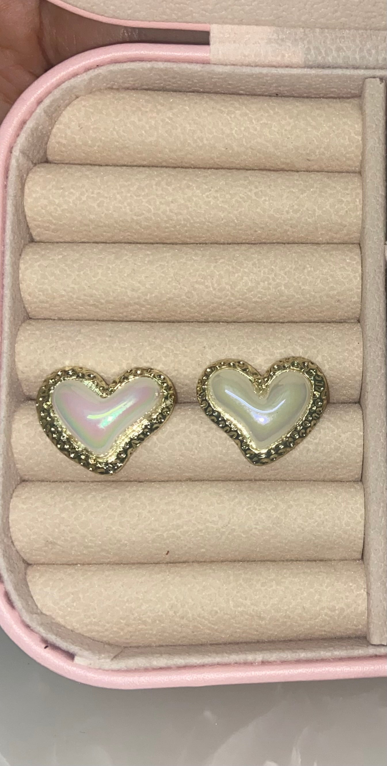 Heart Shaped Princess Pearl Earrings