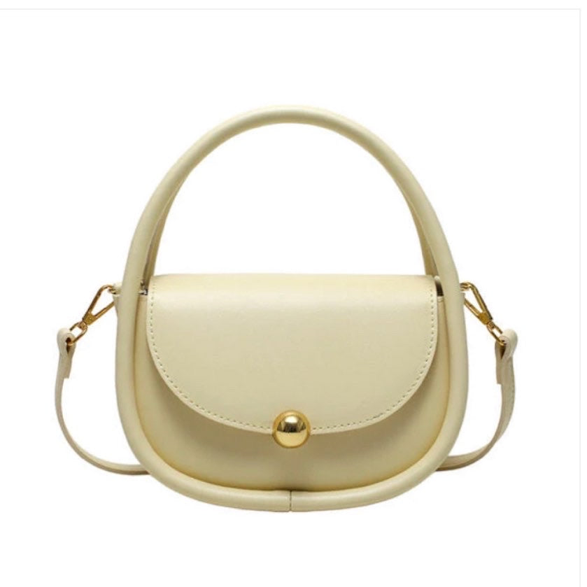 Minimalist oval sling bag