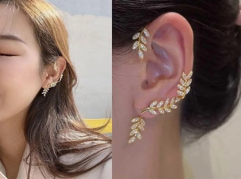 Golden Glam Earcuffs