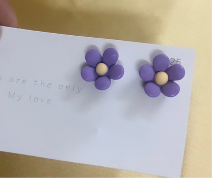 Minimalistic Korean Flower Earrings