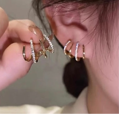 Golden Claw Korean Earrings