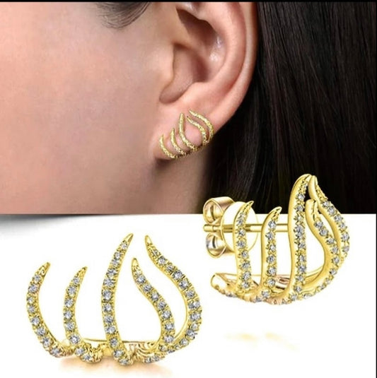 Celebrity style claw earrings/ear cuffs (Under ₹199 Deal)