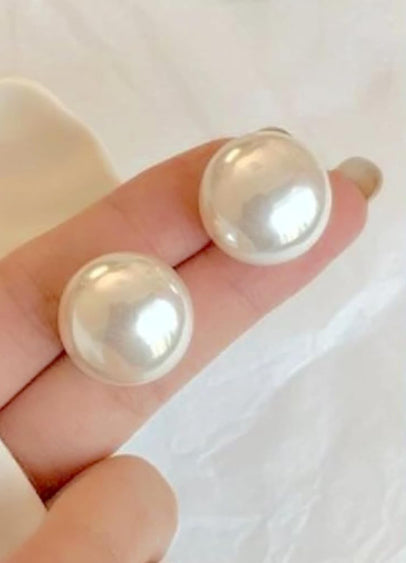 Oversized Celebrity Style Pearl Earrings