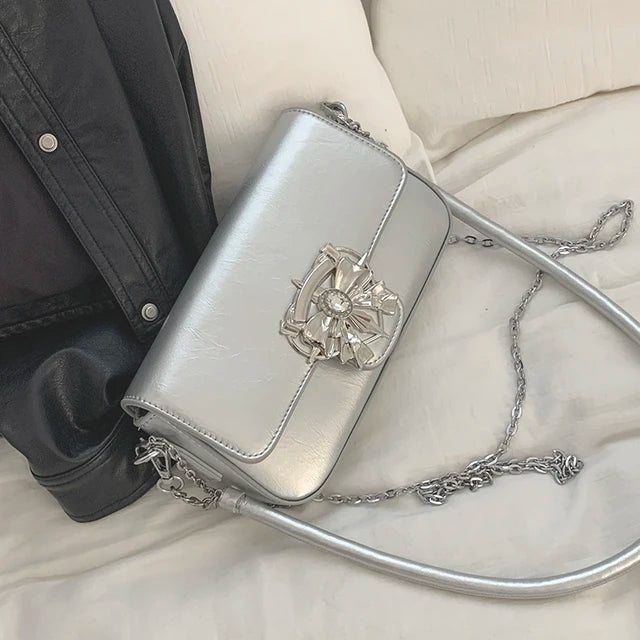 Korean Series Inspired Sling Bag with Designer Buckle