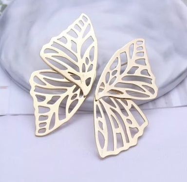 Golden Butterfly Earrings