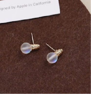 Mini Light Bulb Korean Earrings