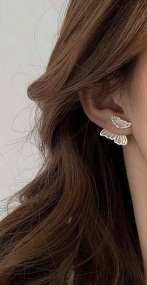 Sparkle Your Way Korean Butterfly Earrings For Girls and Women: Two wear type